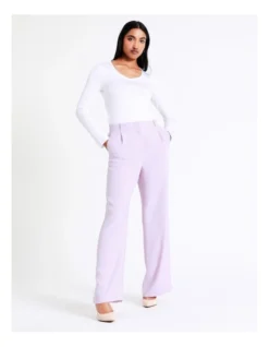 Basque Crepe Wide Leg Pant In Lilac -Basque Store Online 968714380 6 720x928