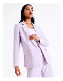 Basque Crepe Edge To Edge Blazer In Lilac -Basque Store Online 968714470 7 720x928