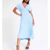 Basque Rib Knit Midi Dress In Sky Blue 1 Basque Rib Knit Midi Dress In Sky Blue -Basque Store Online 968714560 1 720x928