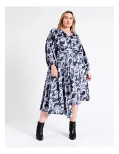 Basque Recycled Satin Staggered Hem Midi Dress In Blues 15 Basque Recycled Satin Staggered Hem Midi Dress In Blues -Basque Store Online 968714920 7 720x928