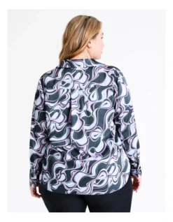 Basque Recycled Satin Printed Shirt In Blues -Basque Store Online 968715010 6 720x928