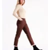 Basque Organic Cotton Blend Sateen Pant In Chocolate -Basque Store Online 975704770 1 720x928