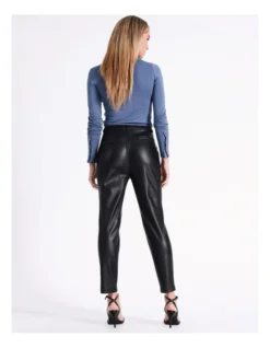 Basque Faux Leather Pant In Black -Basque Store Online 975925900 6 720x928