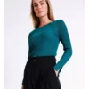 Basque Pointelle Lightweight Knit In Teal -Basque Store Online 975926080 1 720x928