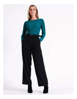 Basque Pointelle Lightweight Knit In Teal -Basque Store Online 975926080 4 720x928