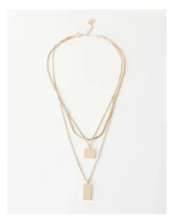 Basque Multi Layered Necklace In Gold